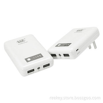 6,000mAh Patented Power Banks with Dual USB Ports, Direct Plug